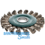 OSBORN Rundb�rste gezopft 125 x 6 x 22,2 mm rostfreier Stahldraht