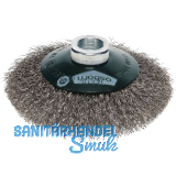 OSBORN Kegelb�rste mit Gewinde 100 x 10 x 20 mm rostfreier Stahldraht gewellt