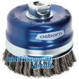 OSBORN Topfb�rste 80 x 20 mm Stahldraht gezopft M14