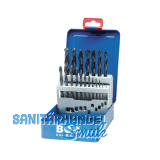 BOHRCRAFT Spiralbohrer-Kassette DIN338RN HSS � 1-10 mm 19-teilig