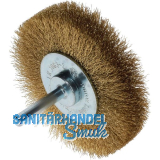 OSBORN Rundb�rste mit Schaft 80 x 19 x 6 mm Messing