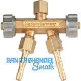 POLOGEN Doppelablassventil G 3/8" LH f�r Acetylen