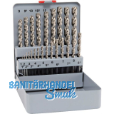 MAYKESTAG Spiralbohrer-Kassette DIN338Forte HSS Co5 1-13 mm 25-teilig