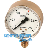 POLOGEN Arbeitsmanometer � 63mm CO2/Argon 0-30 bar