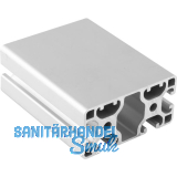 Aluminium Nutprofil ISP Nut 8 L83 leicht 80 x 40 mm 4 Nuten