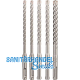 BOSCH SDS-Plus p5X Hammerbohrer-Satz HM ø 6-10 mm 5-teilig BOSCH SDS-Plus p5X Hammerbohrer-Satz HM ø 6-10 mm 5-teilig