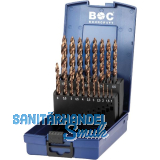 BOHRCRAFT Bohrer-Kassette Turbo Step DIN338 HSS-E Co5 � 1-10 mm 19-teilig