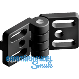 FATH Metall-Scharnier Zinkdruckguss 60 / 30 schwarz Nut 6