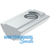 FATH Nutenstein Nut 8 einschwenkbar mit F�hrungssteg und Federkugel M6 lang