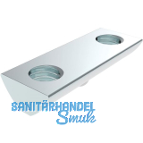 FATH Nutenstein doppelt Nut 8 einschwenkbar mit Federkugel M8