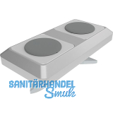 FATH Verbinderplatte I40 M l�ngs/quer, rechteckig 2-Loch, Nut 8