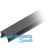 FATH Abdeckprofil schwarz 2000 mm Nut 8