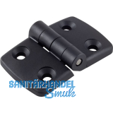 FATH Scharnier Kunststoff 40 / 40 schwarz Nut 8