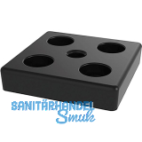 FATH Fussplatte verschraubbar 80 x 80 mm schwarz M10