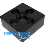 FATH Fussplatte verschraubbar 40 x 40 mm schwarz M10