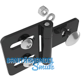 FATH Metall-Scharnier Stahl leicht 64 / 40 schwarz
