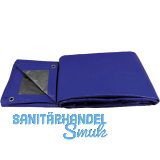 Industrie Schutzplane mit �sen Farbe blau 180 Gramm 5 x 6 m
