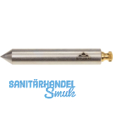 STUBAI Senklot Lange Form aus Stahl mit abschraubbarer Messingkappe 220 Gramm