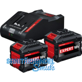 BOSCH Akku-Starterkit EXBA 18 Volt / 2 x 15,0 Ah Akku u Ladeger�t EXAL18V-160