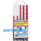 ALPEN HM-Universalbohrer-Satz Profi-Multicut SDS-Plus 5-10 mm 5-teilig