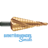 ALPEN Stufenbohrer Gr.4 HSS Co5 TiN PG7-29 2 Schneiden Bohrer � 6.0-37.0 mm