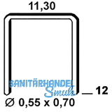 ALSAFIX Klammern Type 53 12 mm aus Stahldraht verzinkt (3000 St�ck)