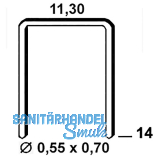 ALSAFIX Klammern Type 53 14 mm aus Stahldraht verzinkt (3000 St�ck)