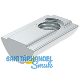 FATH Nutenstein Nut 8 einschwenkbar mit F�hrungssteg und Federkugel M5 Gelb