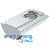 FATH Nutenstein Nut 8 einschwenkbar mit F�hrungssteg und Federkugel M6 Rot