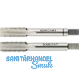 BOHRCRAFT Hand-Gewindebohrer-Satz HSSG DIN2181 6H metrisches Feingewinde 10x1.25