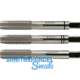 BOHRCRAFT Hand-Gewindebohrer-Satz HSSG DIN352 BSW Whitworth Gewinde W 3/4"