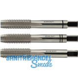 BOHRCRAFT Hand-Gewindebohrer-Satz HSSG DIN352 metrisches Linksgewinde M 3