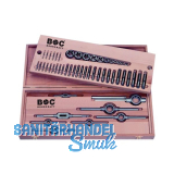 BOHRCRAFT Gewinde Schneidsatz HSSG/HSS M3-M20 in Holzkassette 52-teilig