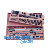 BOHRCRAFT Gewinde Schneidsatz HSSG/HSS M3-M24 in Holzkassette 62-teilig