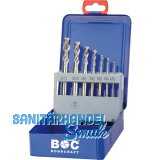 BOHRCRAFT Maschinengewindebohrer-Satz M3-M12 HSS-E Co5 35� rechtsspiral 7-tlg.