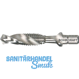 BOHRCRAFT Maschinen-Kombi-Gewindebohrer HSS G M5 SPLIT POINT 1/4" 6-kant Schaft