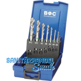 BOHRCRAFT Maschinengewindebohrer-Satz M3-M12 HSS-E Gr�nring 35� RSP 7-teilig