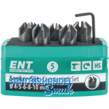 ENT Kegelsenker-Satz HSS-G 90 Grad � 4 / 5 / 6 / 8 / 10 mm 5-teilig
