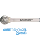 BOHRCRAFT HM-Fr�sstift Form D Kugel Kopf � 4 mm L�nge 2,5 mm Zahnung Z3-X