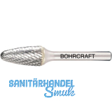 BOHRCRAFT HM-Fr�sstift Form F Rundbogen Kopf � 12 mm L�nge 25 mm Zahnung Z3-X