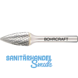 BOHRCRAFT HM-Fr�sstift Form G Spitzbogen Kopf � 6 mm L�nge 16 mm Zahnung Z3-X