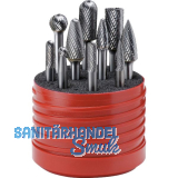 LUKAS HM-Fr�sstift-Satz mit ZX-Kreuzverzahnung 10-teilig