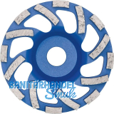 DIEWE Diamant Trockenschleifteller New Fan Cup Blau 125 x 22 x 22.23 mm