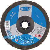 TYROLIT Schleiflamellenteller Standard** gerade � 125 mm Korn 40 Form 28A