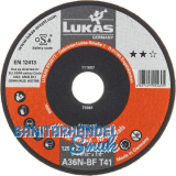 LUKAS Trennscheibe gerade T41 125 x 1,0 mm Alu Form 41