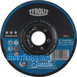 TYROLIT Schruppscheibe Premium***gekr�pfte Form 125 x 7 mm 2in1