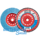 LUKAS Schleiflamellenteller SLTK Aufnahme M14 Zirkonkorund � 125 mm Korn ZK60