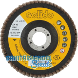 SOLIDO Schleiflamellenteller Zirkonkorund � 125 mm Korn 80