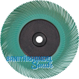 3M Radiale B�rste BB-ZB Typ C � 150 mm Aufnahme 12 mm Farbe gr�n Korn 1Mic