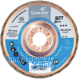LUKAS Schleiflamellenteller SLTT Zirkonkorund � 125 mm Korn 60